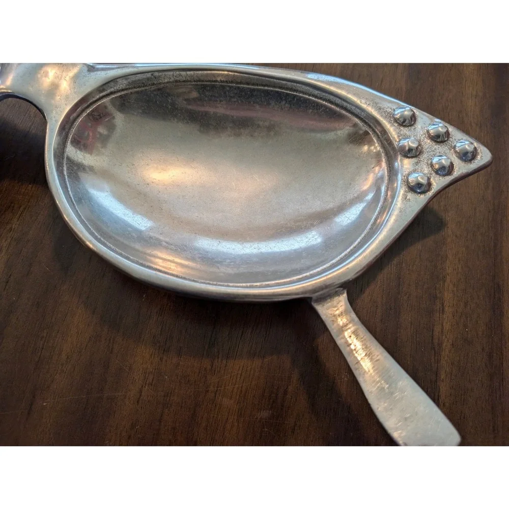 Mariposa Sunglasses Serving Tray Silver Aluminum Cat Eye Studded Retro Decor